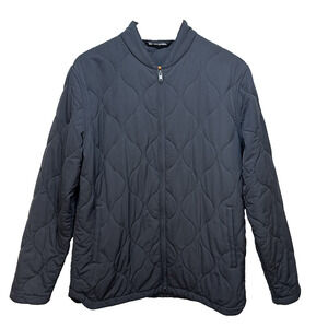 Travis Matthews Mens Come What May Quilted Jacket Size M Ebony Gary